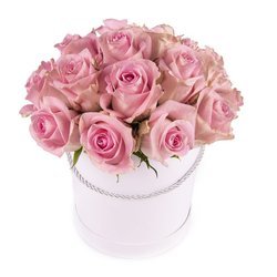 Flower Box "Różowe róże"